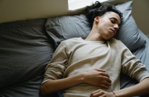 man sleeping